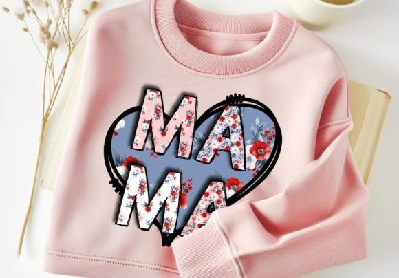 Download Mama Floral PNG Heart Tshirt Design - Floral png Collection