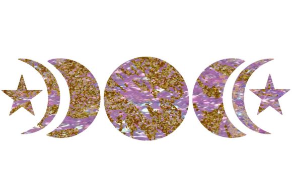 Download SVG Moon Phase Gold Mauve - Old Collection