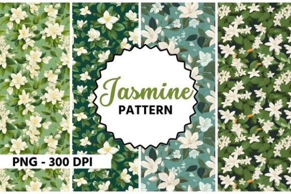 Download Jasmine Flower Watercolor Pattern - Watercolor pattern Collection