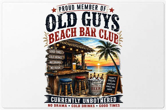 Download Old Guys Beach Bar Club PNG - Old Collection