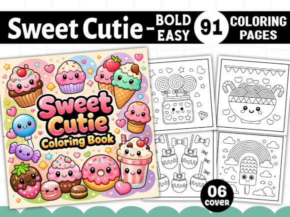Download Sweet Cutie Bold and Easy Coloring Pages - Old Collection