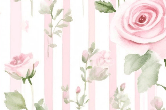 Download Soft Pink Rose Watercolor Pattern - Premium Resources