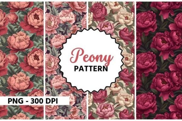 Download Peony Flower Watercolor Pattern - Watercolor pattern Collection