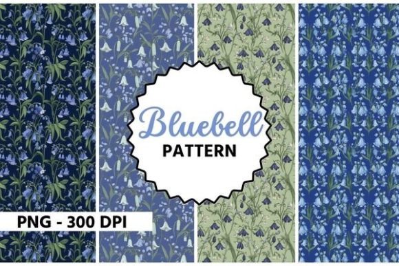 Download Bluebell Flower Watercolor Pattern - Watercolor pattern Collection