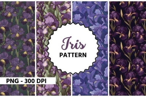 Download Iris Flower Watercolor Pattern - Watercolor pattern Collection
