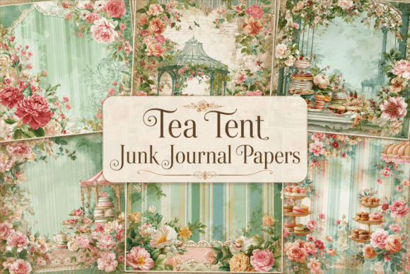 Download Tea Tent Junk Journal Papers - Journal papers Collection