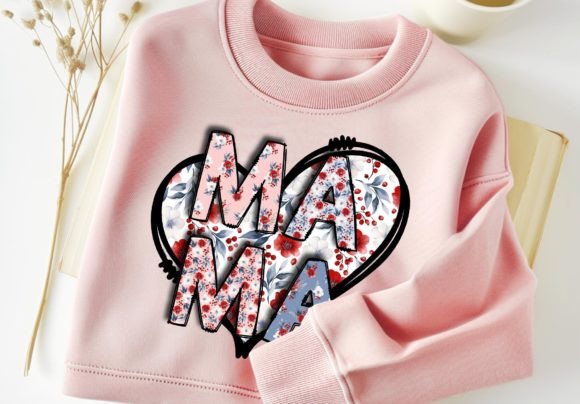 Download Mama Floral PNG Heart Tshirt Design - Floral png Collection