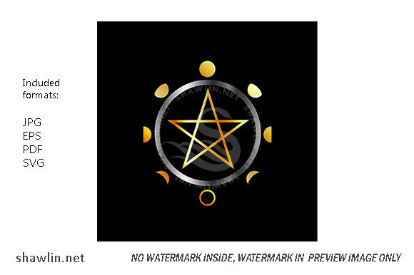 Download Phases of the Moon and Golden Pentacle - Old Collection