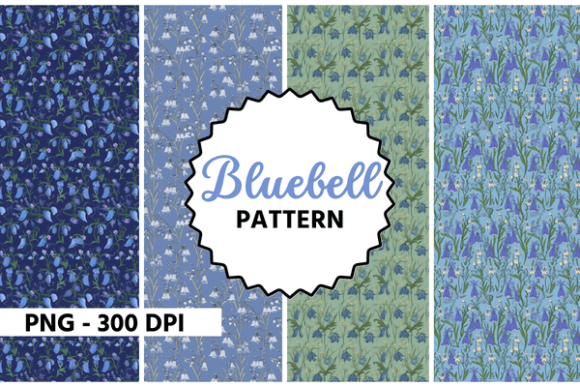 Download Bluebell Flower Watercolor Pattern - Watercolor pattern Collection