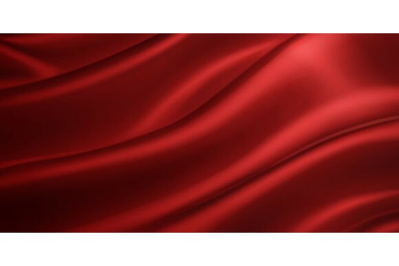 Download Red Satin Fabric with Flowing Folds. - Old Collection