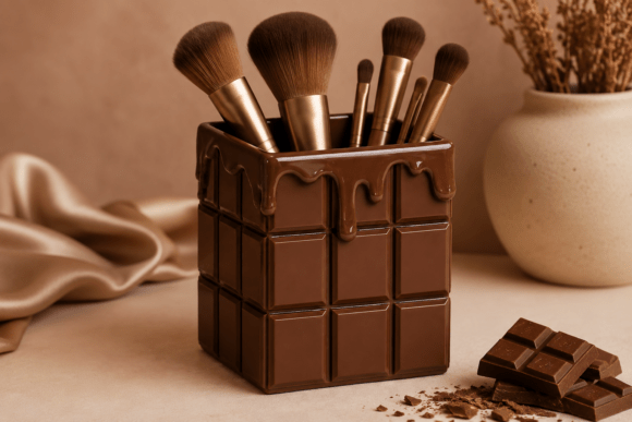 Download Chocolate Bar Drip Makeup Brush Holder - Old Collection