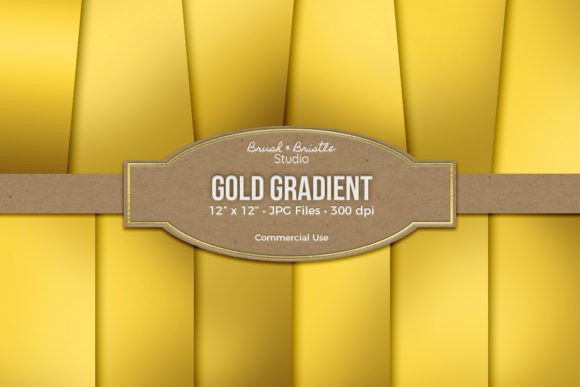 Download Gold Metallic Gradient Digital Paper - Old Collection