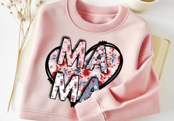 Download Mama Floral PNG Heart Tshirt Design - Floral png Collection