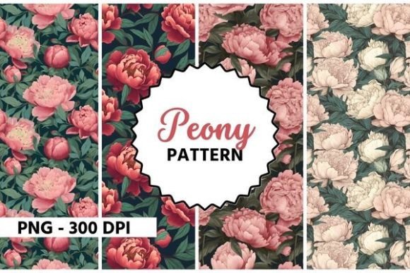 Download Peony Flower Watercolor Pattern - Watercolor pattern Collection
