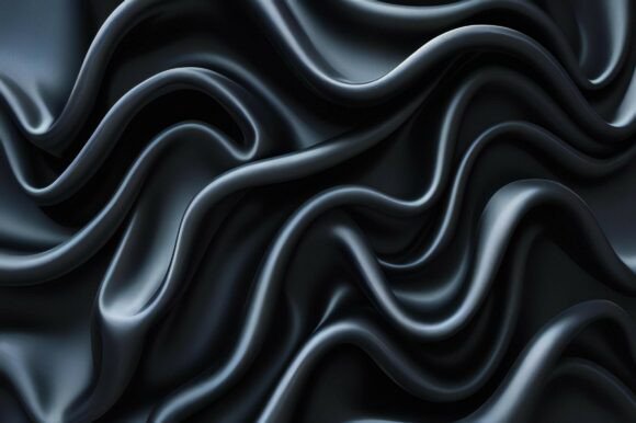 Download A Black Fabric with Wavy Folds - Old Collection