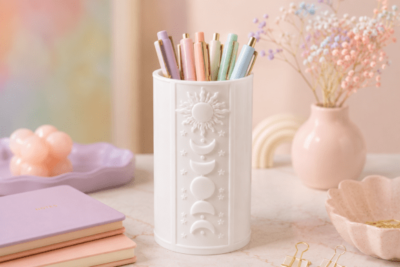 Download Celestial Moon Phase Pen Holder - Old Collection